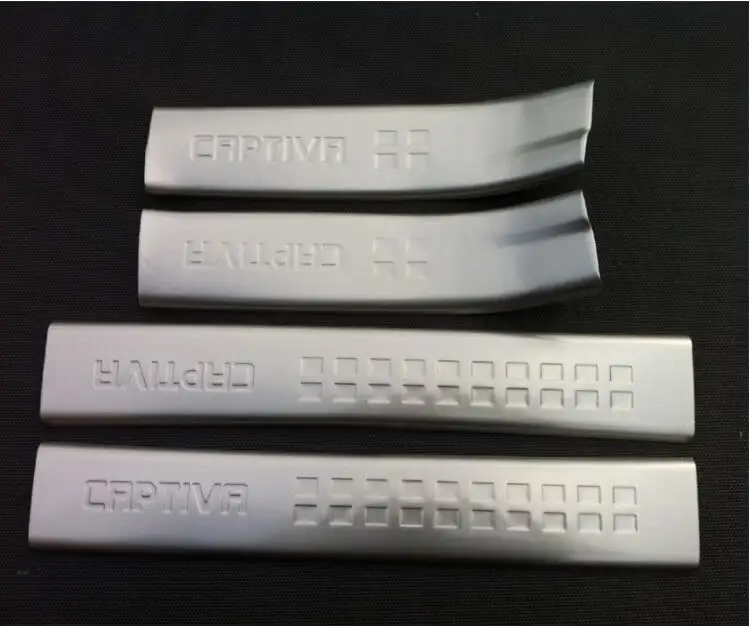 High quality stainless steel inside Scuff Plate/Door Sill Protector Sticker For 2013-2016 Chevrolet Captiva (4PC)
High quality stainless steel inside Scuff Plate/Door Sill Protector Sticker For 2013-2016 Chevrolet Captiva (4PC)