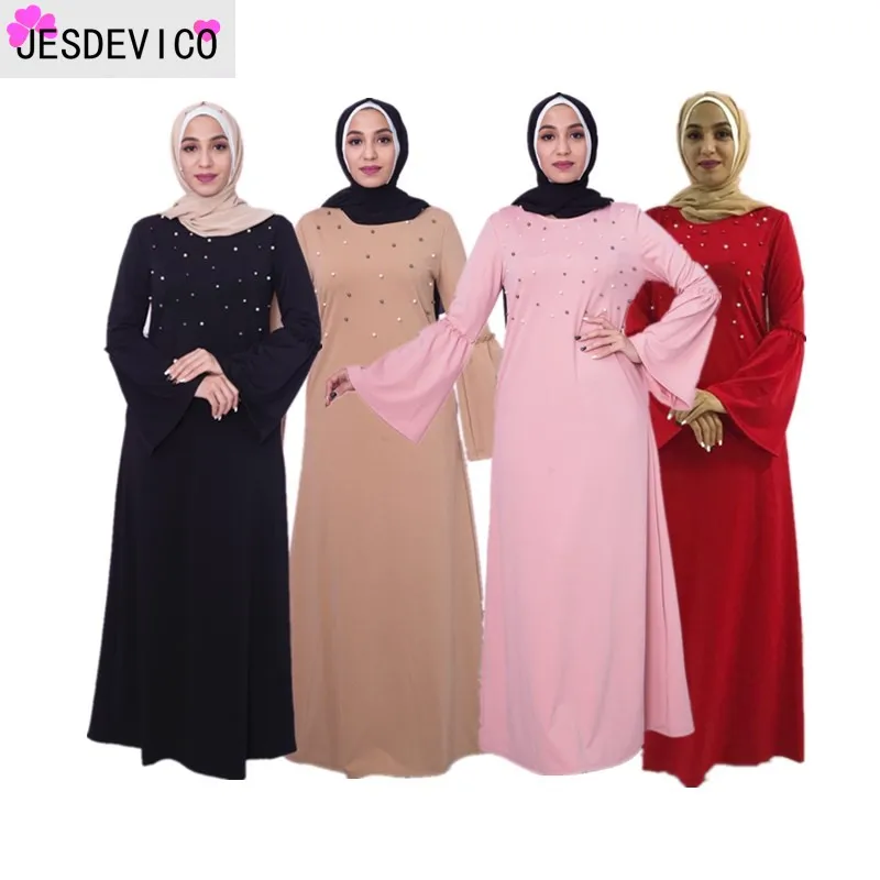 Black Abayas Pearls Pink Red Women Islamic Clothing Hijab Dresses Maxi Muslim Dress Bangladesh Kaftan Dubai Turkey Robe 2019
Black Abayas Pearls Pink Red Women Islamic Clothing Hijab Dresses Maxi Muslim Dress Bangladesh Kaftan Dubai Turkey Robe 2019