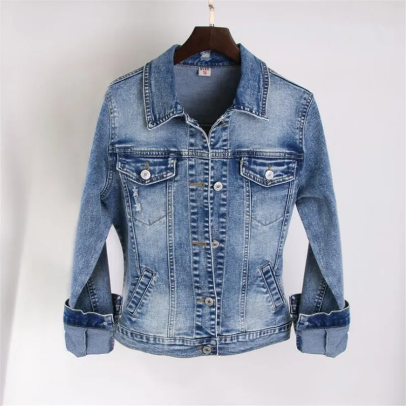 New Cowgirl Jacket 2018 Spring and Autumn Fashion Hole Slim Baseball Jacket Denim Jacket Tops Women
New Cowgirl Jacket 2018 Spring and Autumn Fashion Hole Slim Baseball Jacket Denim Jacket Tops Women