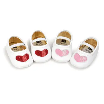 Lovely Newborn Baby Girl Soft Sole Leather Crib Shoes Anti-slip Sequins Heart Sneaker Prewalker 0-18M
Lovely Newborn Baby Girl Soft Sole Leather Crib Shoes Anti-slip Sequins Heart Sneaker Prewalker 0-18M