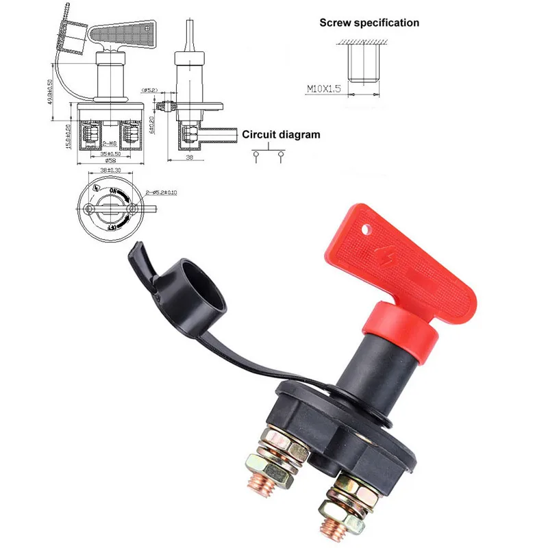 WUPP Battery Switch For Car Truck Boat ATV 12V Isolator Disconnect Universal Cut Off Power Kill dropship 19A15
WUPP Battery Switch For Car Truck Boat ATV 12V Isolator Disconnect Universal Cut Off Power Kill dropship 19A15