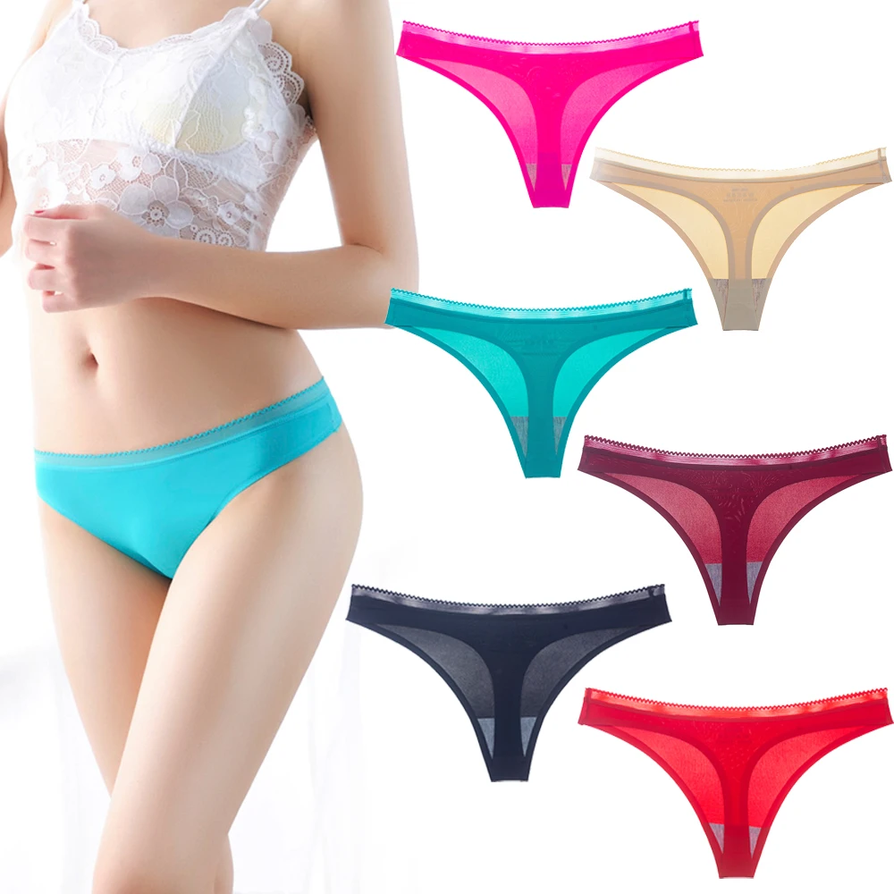 1PC Fashion Women Ice Silk Panties Sexy cotton Solid Color Seamless Thongs Low-Rise G-String Briefs Ladies Intimates
1PC Fashion Women Ice Silk Panties Sexy cotton Solid Color Seamless Thongs Low-Rise G-String Briefs Ladies Intimates