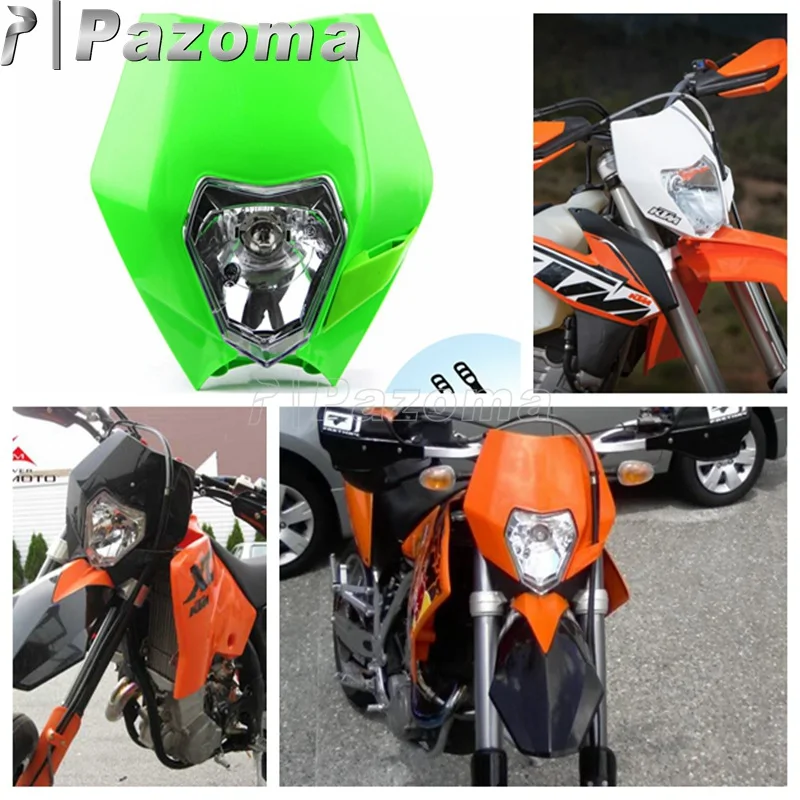 Pazoma 4 color Streetfighter Motocross Enduro Headlight Headlamp for KLX 110 150 KX KLR KDX KLE KLR XT 250 450
Pazoma 4 color Streetfighter Motocross Enduro Headlight Headlamp for KLX 110 150 KX KLR KDX KLE KLR XT 250 450