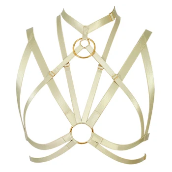 Yellow Strappy Body Harness Bra Women Sexy Top Cage Hollow Out Bondage Garter Belt Plus Size Frame lingerie Punk Goth Festival
Yellow Strappy Body Harness Bra Women Sexy Top Cage Hollow Out Bondage Garter Belt Plus Size Frame lingerie Punk Goth Festival
