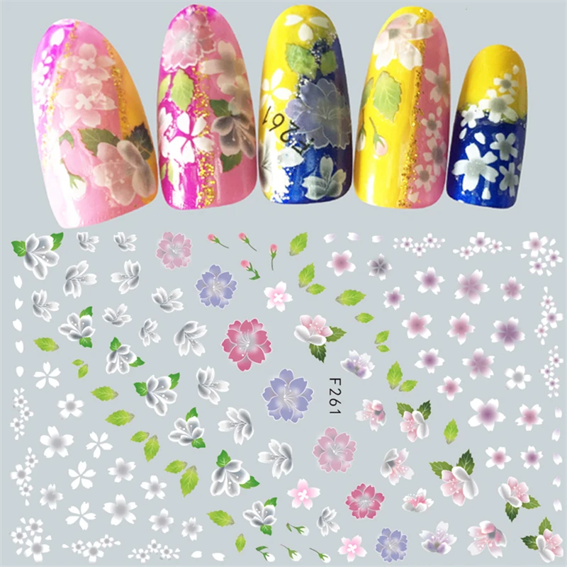 1 sheet flower design ADhesive nail decals Nails Art decorations Stickers acrylic nail accessories beauty manicure tools F261262 
1 sheet flower design ADhesive nail decals Nails Art decorations Stickers acrylic nail accessories beauty manicure tools F261262
