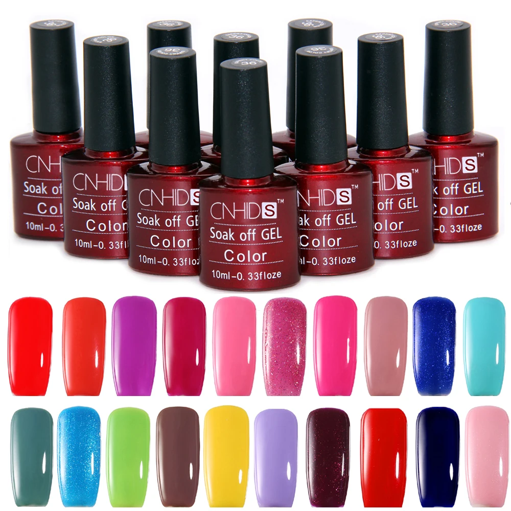 CNHIDS 10pcs/Lot Nail Gel Polish UV&LED Shining Colorful 132 Colors 7.5ml Long Lasting Ssoak off Varnish Cheap Manicure Art Set
CNHIDS 10pcs/Lot Nail Gel Polish UV&LED Shining Colorful 132 Colors 7.5ml Long Lasting Ssoak off Varnish Cheap Manicure Art Set