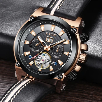 2019 LIGE Mens Leather Watches Top Brand Luxury Automatic Mechanical Watch Men Casual Sport Waterproof Watches Relogio Masculino
2019 LIGE Mens Leather Watches Top Brand Luxury Automatic Mechanical Watch Men Casual Sport Waterproof Watches Relogio Masculino