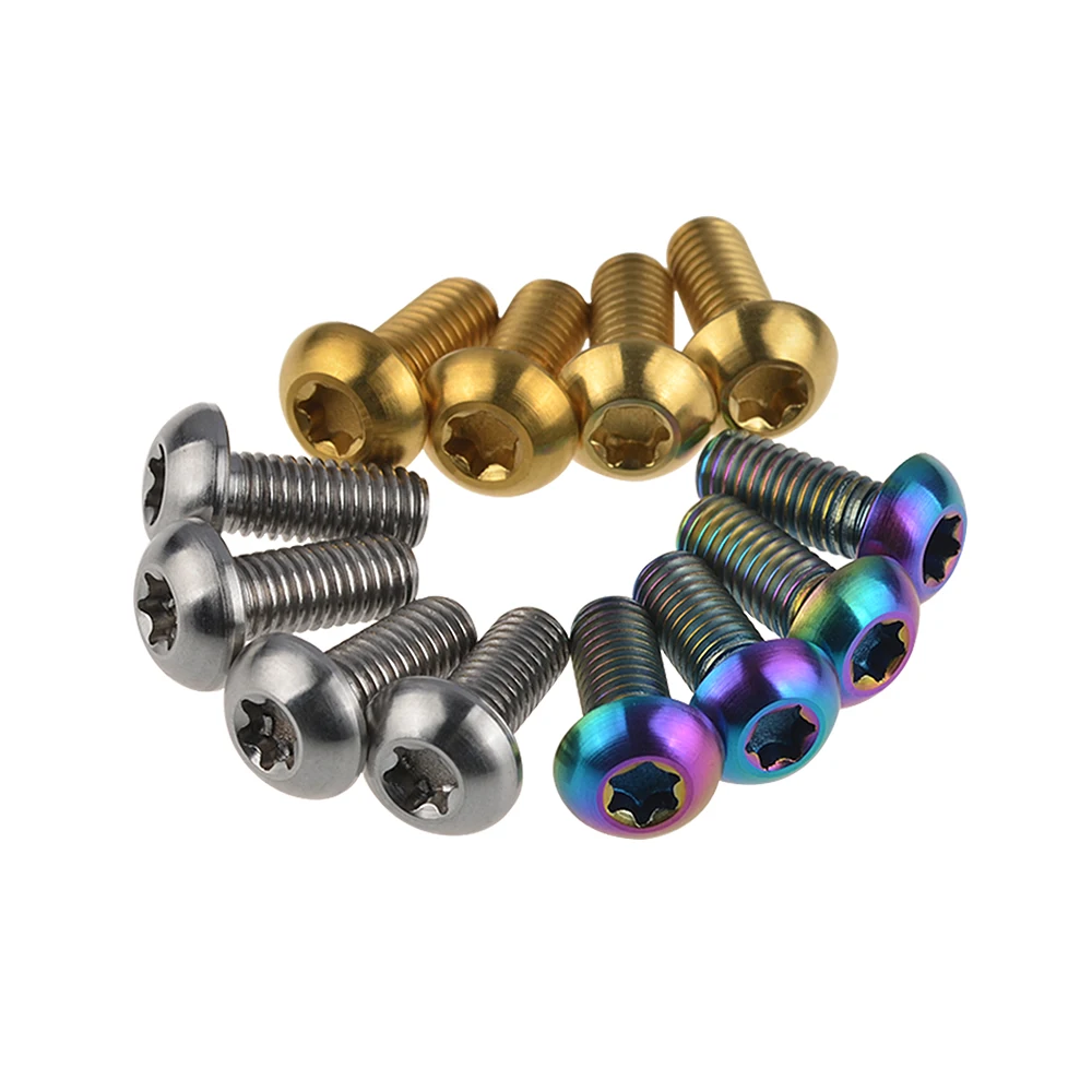 4 pcs Titanium Ti Torx T25 M5 12mm M5*12mm Bolts Grade 5 Strongest Lightest Bolts Screws For Bike Bottle Cage
4 pcs Titanium Ti Torx T25 M5 12mm M5*12mm Bolts Grade 5 Strongest Lightest Bolts Screws For Bike Bottle Cage