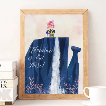 Cartoon Movie Up Balloon Fly House Canvas Print Poster Watercolor Film Adventure is out there Art Painting Kids Room Decor
Cartoon Movie Up Balloon Fly House Canvas Print Poster Watercolor Film Adventure is out there Art Painting Kids Room Decor