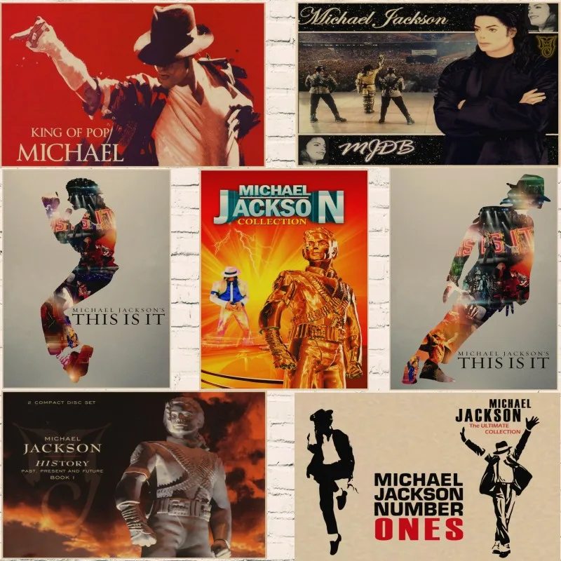 New Michael Jackson rock music retro poster Vintage posters kraft paper decorative wall sticker 26 style
New Michael Jackson rock music retro poster Vintage posters kraft paper decorative wall sticker 26 style