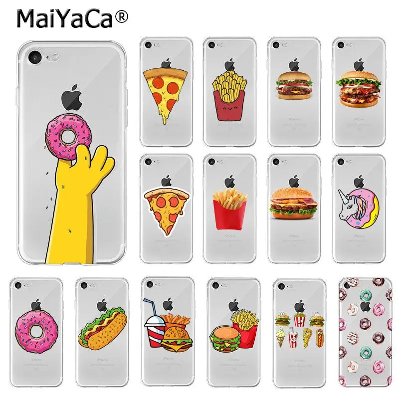 MaiYaCa Donut Pizza Hamburg Chips Hot Dog TPU Soft Silicone Phone Case for Apple iPhone 8 7 6 6S Plus X XS MAX 5 5S SE XR Cover
MaiYaCa Donut Pizza Hamburg Chips Hot Dog TPU Soft Silicone Phone Case for Apple iPhone 8 7 6 6S Plus X XS MAX 5 5S SE XR Cover