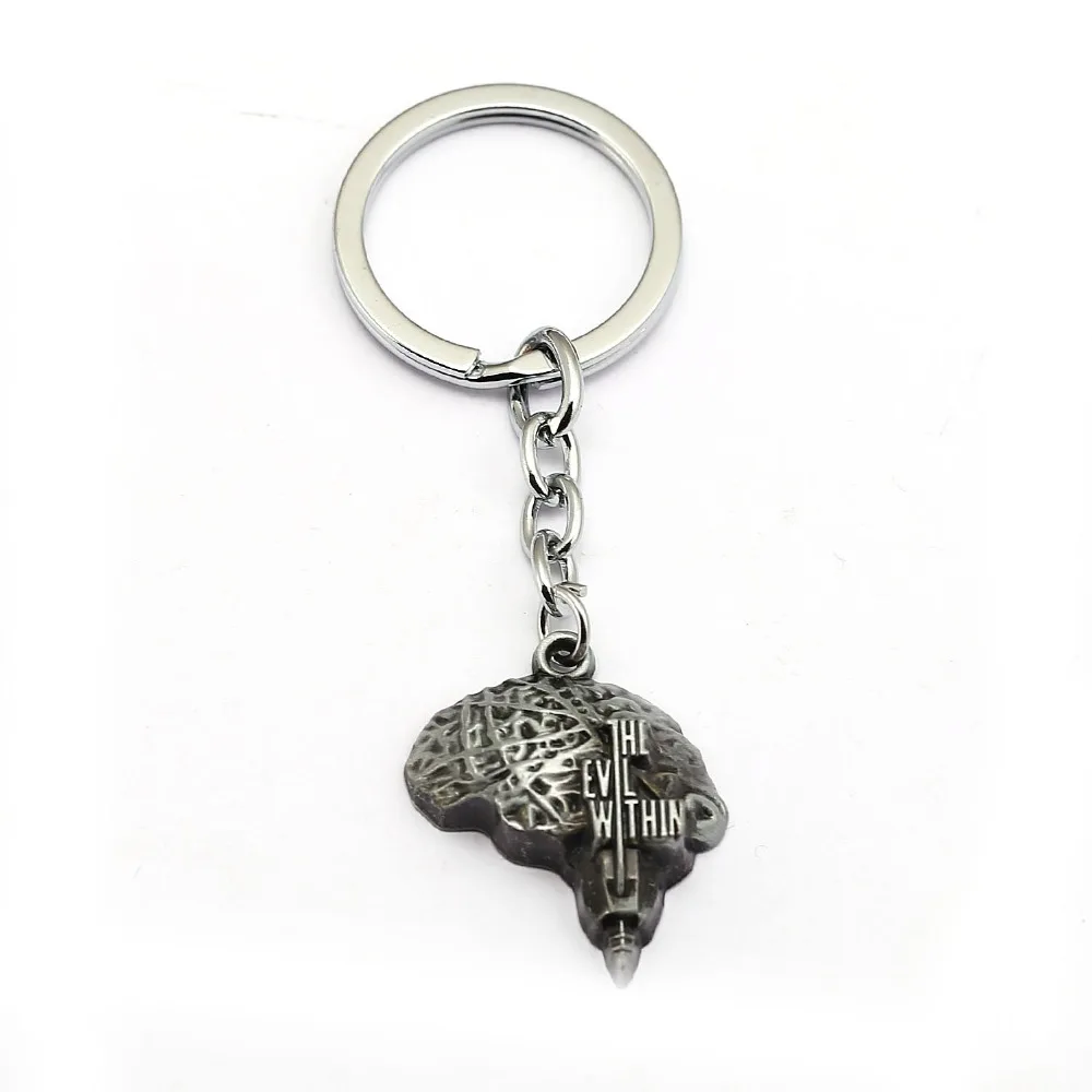 Game The Evil Within Metal Keychain brain shape Key Chain Ring Holder bronze silver Men Women Gift car keychains
Game The Evil Within Metal Keychain brain shape Key Chain Ring Holder bronze silver Men Women Gift car keychains