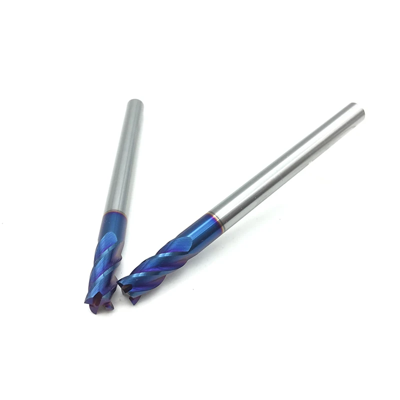 1PC 6mm End Mill HRC65 4 Flute D6*22*75 75mm Long Fattened End Mills Straight Slim Shank nACo-Blue Coated Milling Cutter
1PC 6mm End Mill HRC65 4 Flute D6*22*75 75mm Long Fattened End Mills Straight Slim Shank nACo-Blue Coated Milling Cutter