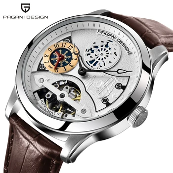 Pagani desig Fashion Luxury Brand Pagani Leather Tourbillon Watch Automatic Wristwatch Men Mechanical Watches Relogio Masculino
Pagani desig Fashion Luxury Brand Pagani Leather Tourbillon Watch Automatic Wristwatch Men Mechanical Watches Relogio Masculino