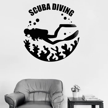 Scuba Diving Vinyl Wall Decal Diver Sea Life Washroom Wall Decor Marine Stickers Mural Top Quality Waterproof Wallpaper LC253
Scuba Diving Vinyl Wall Decal Diver Sea Life Washroom Wall Decor Marine Stickers Mural Top Quality Waterproof Wallpaper LC253