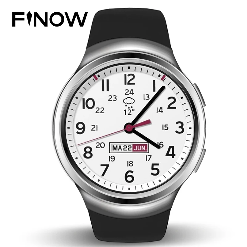 

Finow X3 Smart Watch 3G Bluetooth Wearable Devices Android Watch Support Heart Rate Intelligent Fitness Tracker For Sport Men