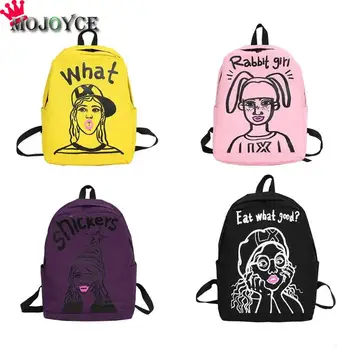 Cartoon Print Women Canvas Backpack Street Girls Large Capacity Casual Sports Shoulder Bag
Cartoon Print Women Canvas Backpack Street Girls Large Capacity Casual Sports Shoulder Bag