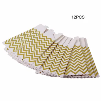 12pcs/lot Wedding Parties Anniversary Supplies Special Package Chicken Popcorn Paper Box Golden stripes Pattern
12pcs/lot Wedding Parties Anniversary Supplies Special Package Chicken Popcorn Paper Box Golden stripes Pattern