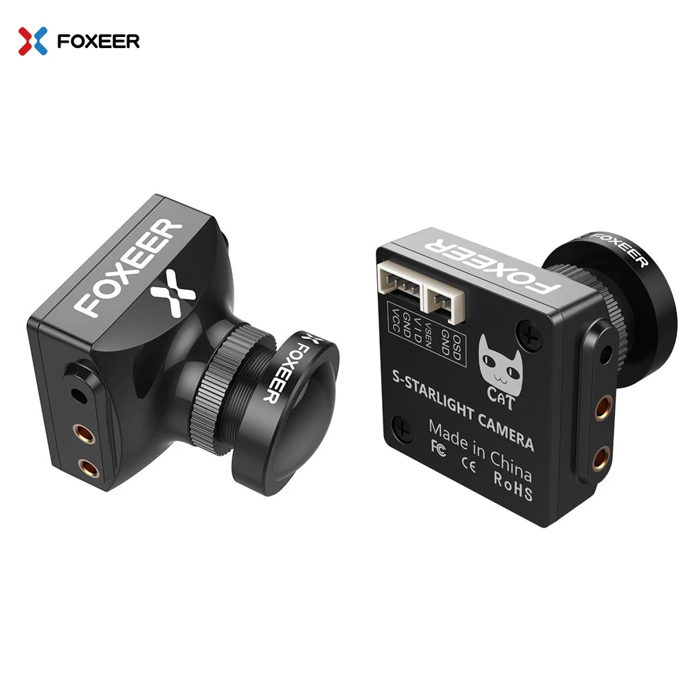 Foxeer Cat Night Flight FPV Camera Super Starlight 0.0001lux low latency 1/3'' Sensor 16:9 4:3 P/N Switchable for FPV Racing
Foxeer Cat Night Flight FPV Camera Super Starlight 0.0001lux low latency 1/3'' Sensor 16:9 4:3 P/N Switchable for FPV Racing