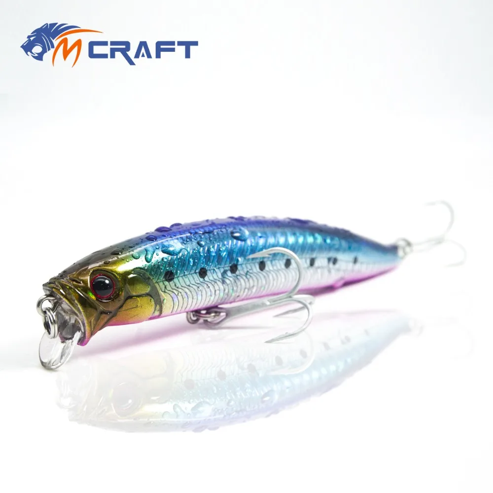 MCRAFT Fishing lure Twitching Topwater Minnow Floating Hard Baits 105mm 15g TM15-105F
MCRAFT Fishing lure Twitching Topwater Minnow Floating Hard Baits 105mm 15g TM15-105F