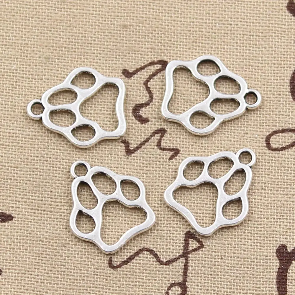 Wholesale Charms dog paw 19*17mm 50pcs free shipping Vintage Pendant Antique sliver Fit Necklace DIY Metal Retro Jewelry
Wholesale Charms dog paw 19*17mm 50pcs free shipping Vintage Pendant Antique sliver Fit Necklace DIY Metal Retro Jewelry