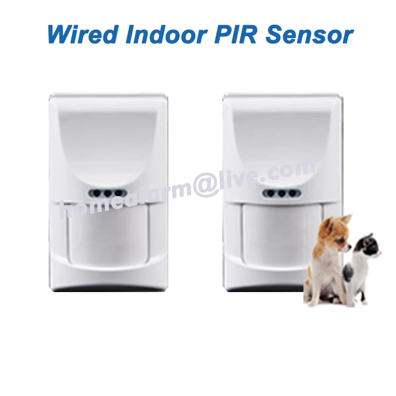 Image Wired Indoor Pet Friendly PIR Sensor Motion Detection for GSM PSTN Alarm System