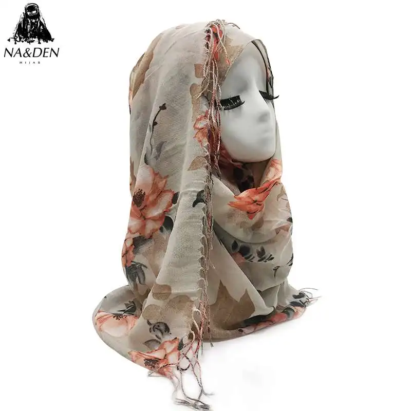 Women Flower print viscose tassel scarf muslim hijab scarves lady's fashion wrap hood foulard shawl 10pcs/lot Hot Sale 12 Colors
Women Flower print viscose tassel scarf muslim hijab scarves lady's fashion wrap hood foulard shawl 10pcs/lot Hot Sale 12 Colors