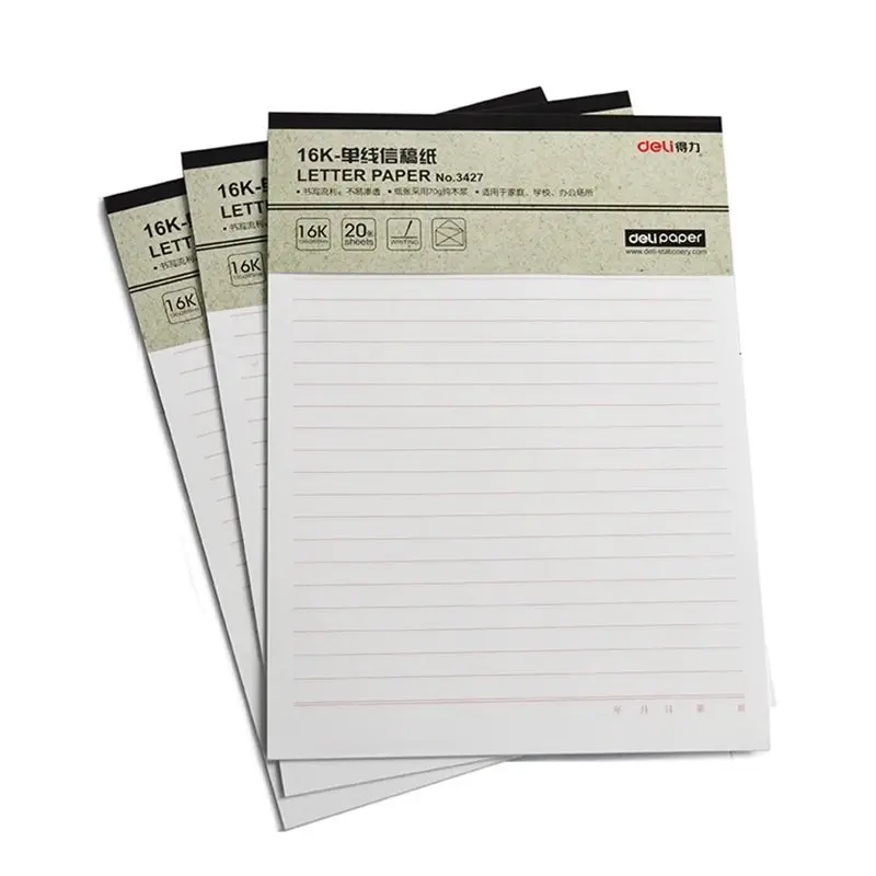 Letter writing paper 3427 single thread 16 open 20 sign this letter stationery wholesale paper draft paper
Letter writing paper 3427 single thread 16 open 20 sign this letter stationery wholesale paper draft paper