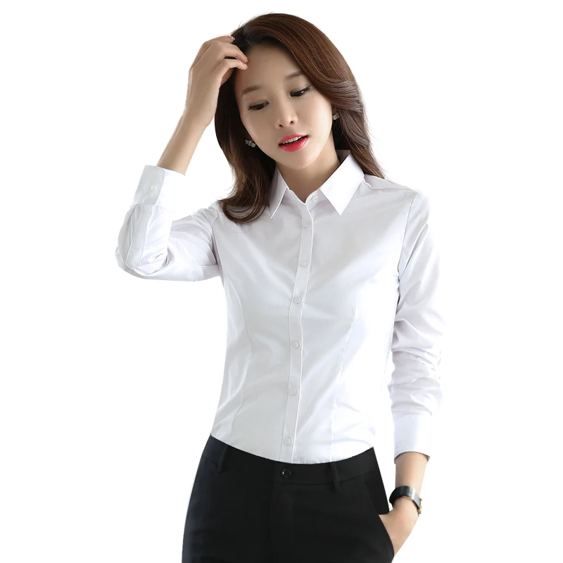 Cashmere White Shirt Long Sleeve Cotton Professional Autumn and Winter 2018 New Women's Workwear Warm White Shirt Thickness
Cashmere White Shirt Long Sleeve Cotton Professional Autumn and Winter 2018 New Women's Workwear Warm White Shirt Thickness