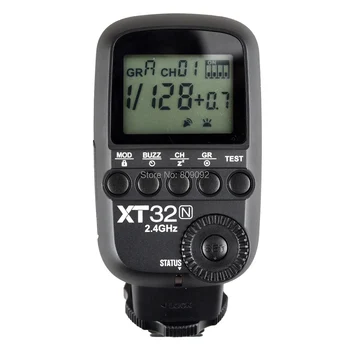 Godox XT32N 2.4G Wireless HSS 1/8000s Flash Trigger Transmitter For Nikon DSLR AD180 AD360/DE/QT/DP/QS/GS/GT Series Flash
Godox XT32N 2.4G Wireless HSS 1/8000s Flash Trigger Transmitter For Nikon DSLR AD180 AD360/DE/QT/DP/QS/GS/GT Series Flash
