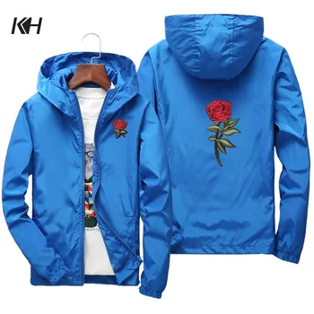 KH New Fashion Rose Embroidery Jackets Windbreaker for Men and Women High Quality Hooded Plus Size Trench Coat PLus size 6XL 7XL
KH New Fashion Rose Embroidery Jackets Windbreaker for Men and Women High Quality Hooded Plus Size Trench Coat PLus size 6XL 7XL