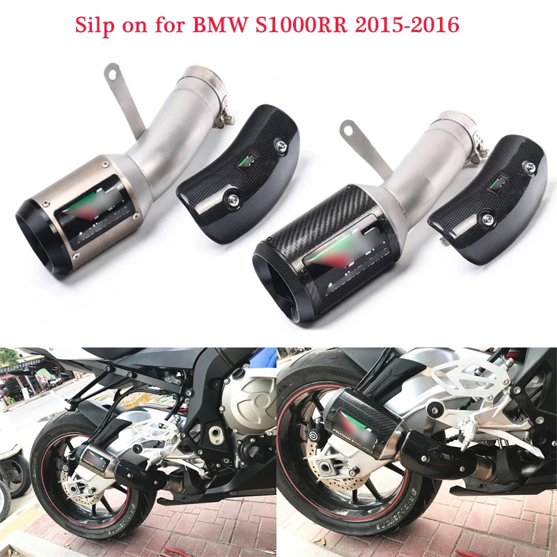 Motorcycle Modified Tail Exhaust Muffler Pipe System With DB Killer And Anti-scalding shell Silp on for bmw s1000rr 2015-2016
Motorcycle Modified Tail Exhaust Muffler Pipe System With DB Killer And Anti-scalding shell Silp on for bmw s1000rr 2015-2016