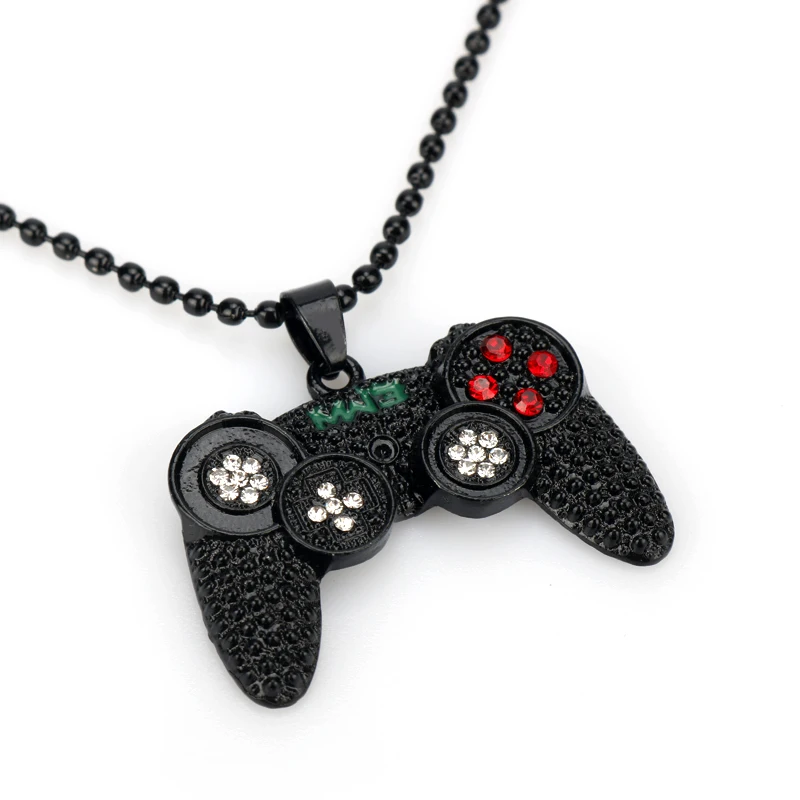 Hip Hop Fashion Game Controller Necklace Mens Crystal Long Chain Game Machine Handle Necklace Pendant Necklace Jewelry Gift
Hip Hop Fashion Game Controller Necklace Mens Crystal Long Chain Game Machine Handle Necklace Pendant Necklace Jewelry Gift