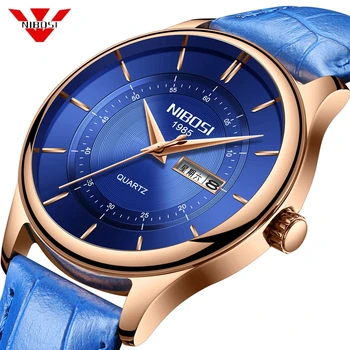 NIBOSI Reloj Hombre Blue Busines Watch Men Fashion Sport Quartz Clock Mens Watches Brand Luxury Leather Waterproof Chronograph
NIBOSI Reloj Hombre Blue Busines Watch Men Fashion Sport Quartz Clock Mens Watches Brand Luxury Leather Waterproof Chronograph