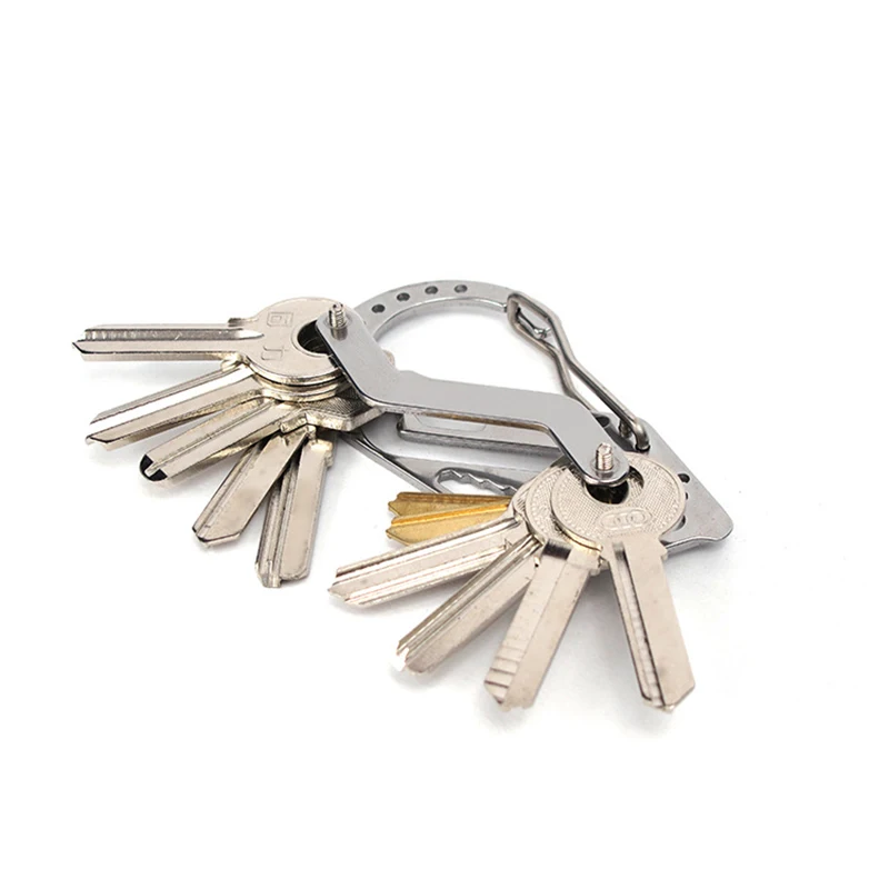 1PC Outdoor Camping EDC multifunctional carabiner Stainless steel keychain Fast hanging Key storage clip Tourism Portable Tools
1PC Outdoor Camping EDC multifunctional carabiner Stainless steel keychain Fast hanging Key storage clip Tourism Portable Tools