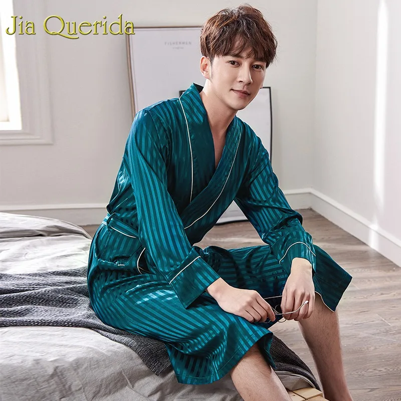 J&Q Bathrobe Badjas 2019 Spring New Kimono Men Bata Hombre Peignoir Satin Silk Classy Homeware Robes Quality Brand Kimono Hombre
J&Q Bathrobe Badjas 2019 Spring New Kimono Men Bata Hombre Peignoir Satin Silk Classy Homeware Robes Quality Brand Kimono Hombre