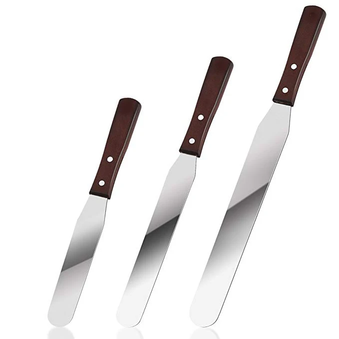 3pcs 6/8/10inch Stainless Steel Cake Spatula Butter Cream Icing Frosting Knife Smoother Kitchen Pastry Cake Decoration Tools 3pcs 6/8/10inch Stainless Steel Cake Spatula Butter Cream Icing Frosting Knife Smoother Kitchen Pastry Cake Decoration Tools