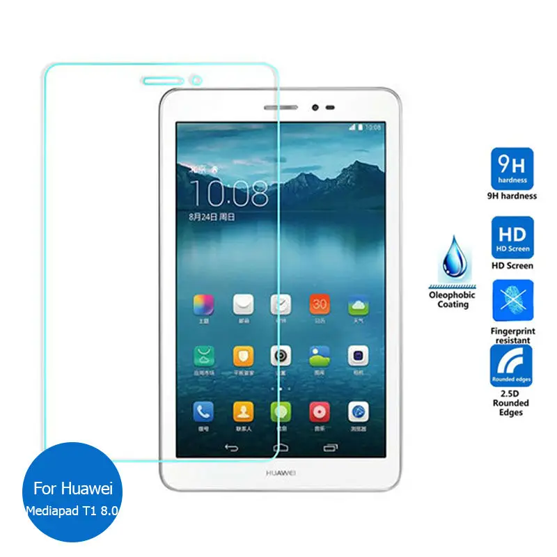 For Huawei Mediapad T1 8.0 Tempered Glass Screen Protector 9h Safety Protective Film on Media Pad T 1 8 T1-821L 821L | Мобильные