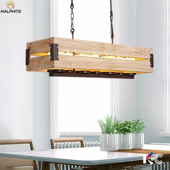 Modern Iron Wooden Pendant Lights LED Rectangle Candlestick Hanging Fixtures Cafe Bar Deco Pendant lamp Home Lighting Luminaire
Modern Iron Wooden Pendant Lights LED Rectangle Candlestick Hanging Fixtures Cafe Bar Deco Pendant lamp Home Lighting Luminaire