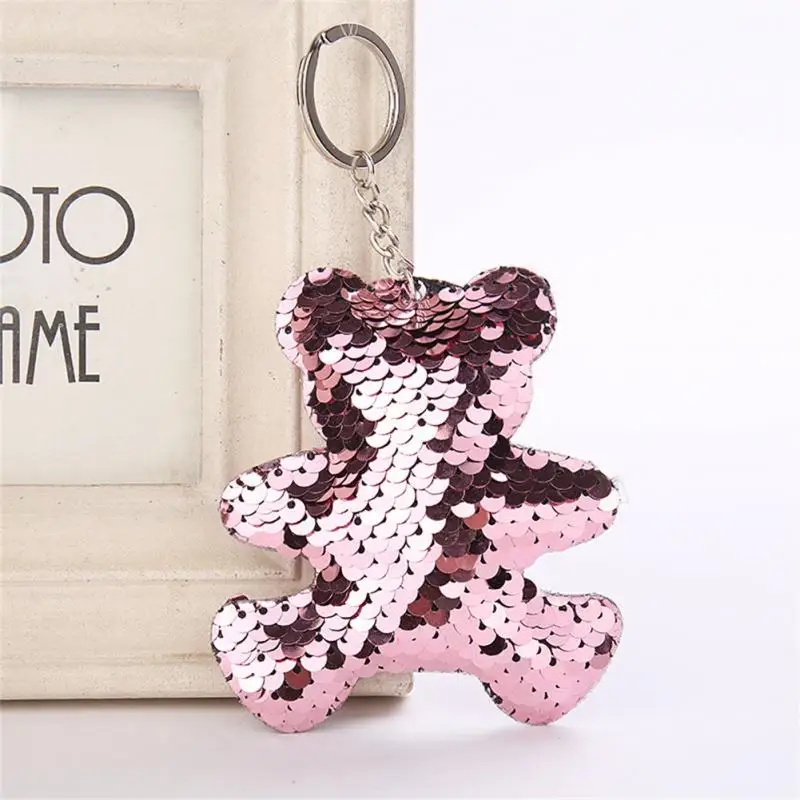 Fashionable Sequins Key Chain Cute Bear Shape Glitter Reflective Glossy Key Ring Gifts for Women Jewelry Llaveros Mujer
Fashionable Sequins Key Chain Cute Bear Shape Glitter Reflective Glossy Key Ring Gifts for Women Jewelry Llaveros Mujer