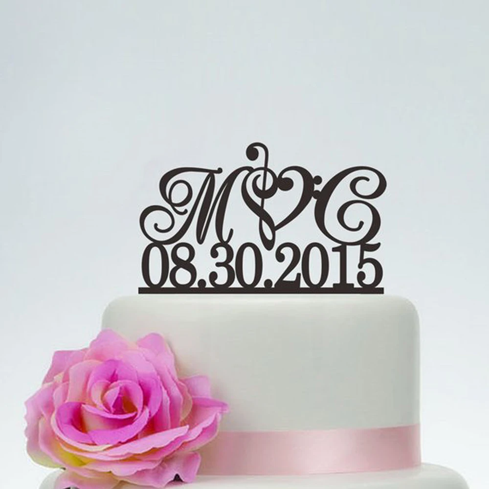 Personalized Wedding Cake Topper,Custom Initials Cake Topper With Date,Music Note Cake Silhouette Topper ,Unique Cake Topper
Personalized Wedding Cake Topper,Custom Initials Cake Topper With Date,Music Note Cake Silhouette Topper ,Unique Cake Topper