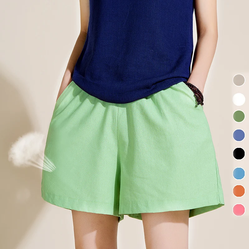 Woman Summer Solid High Elastic Waist Flax Wide Leg Pants Female Oversized Loose Capris Lady Oversized Cotton Loose Trousers 
Woman Summer Solid High Elastic Waist Flax Wide Leg Pants Female Oversized Loose Capris Lady Oversized Cotton Loose Trousers