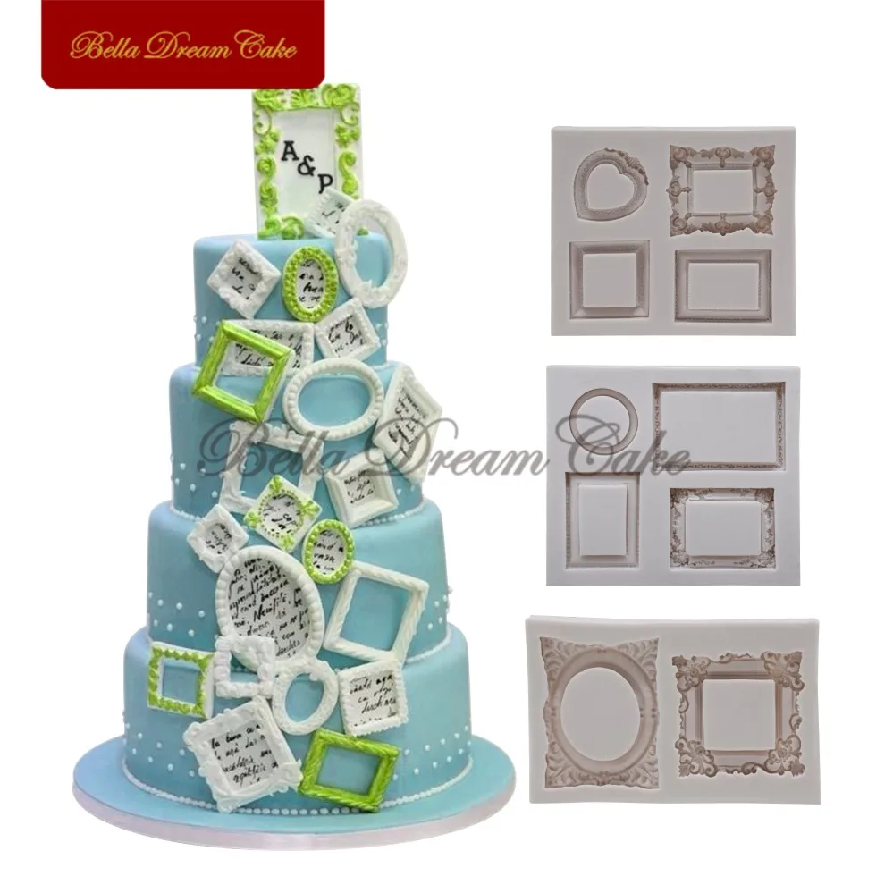 3Pcs/Set Frame Decorating Mold for Cake and Cupcake Decoration Silicone Molds 3d Cake Moulds Fondant Decorating Tools Bakeware
3Pcs/Set Frame Decorating Mold for Cake and Cupcake Decoration Silicone Molds 3d Cake Moulds Fondant Decorating Tools Bakeware