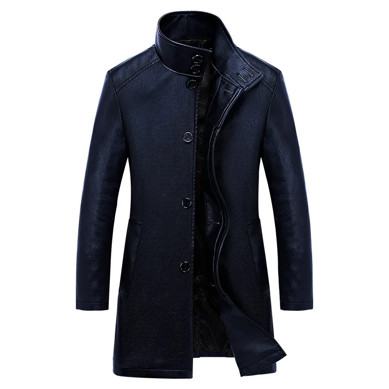 2018 Winter Mens Long Leather Trench Coat Fashion Stand Collar PU Business Casual Leather Coat Men Slim Fat Overcoat BF688
2018 Winter Mens Long Leather Trench Coat Fashion Stand Collar PU Business Casual Leather Coat Men Slim Fat Overcoat BF688