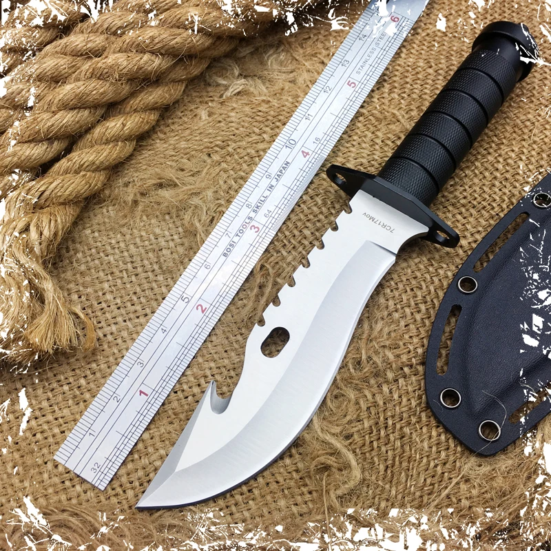 BIGONG Custom Camping Fixed Blade Knife With 7Cr17Mov Outdoor Tactical Jungle Knife EDC Survival Knives Hunting Straight Knives
BIGONG Custom Camping Fixed Blade Knife With 7Cr17Mov Outdoor Tactical Jungle Knife EDC Survival Knives Hunting Straight Knives