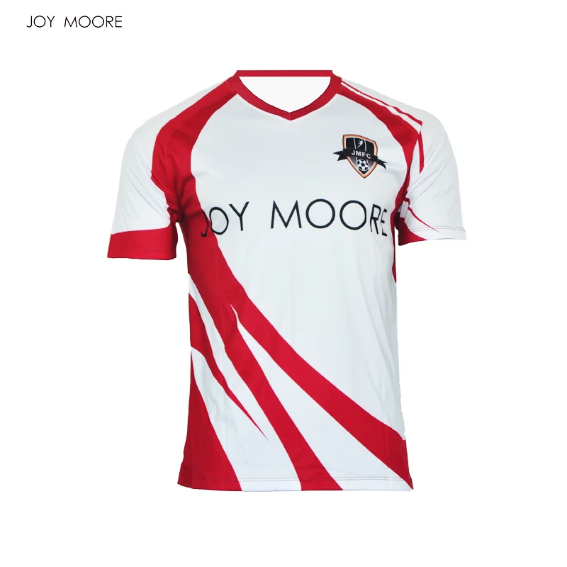 Sublimation printing Men Soccer Jerseys Polyester V collar full custom football shirt
Sublimation printing Men Soccer Jerseys Polyester V collar full custom football shirt