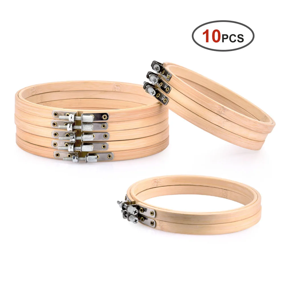 5/10 Pcs Embroidery Hoop Wooden Handy Cross Stitch Machine Embroidery Hoop Ring Hot Selling DIY Framing Hoop Needle Craft Tools
5/10 Pcs Embroidery Hoop Wooden Handy Cross Stitch Machine Embroidery Hoop Ring Hot Selling DIY Framing Hoop Needle Craft Tools