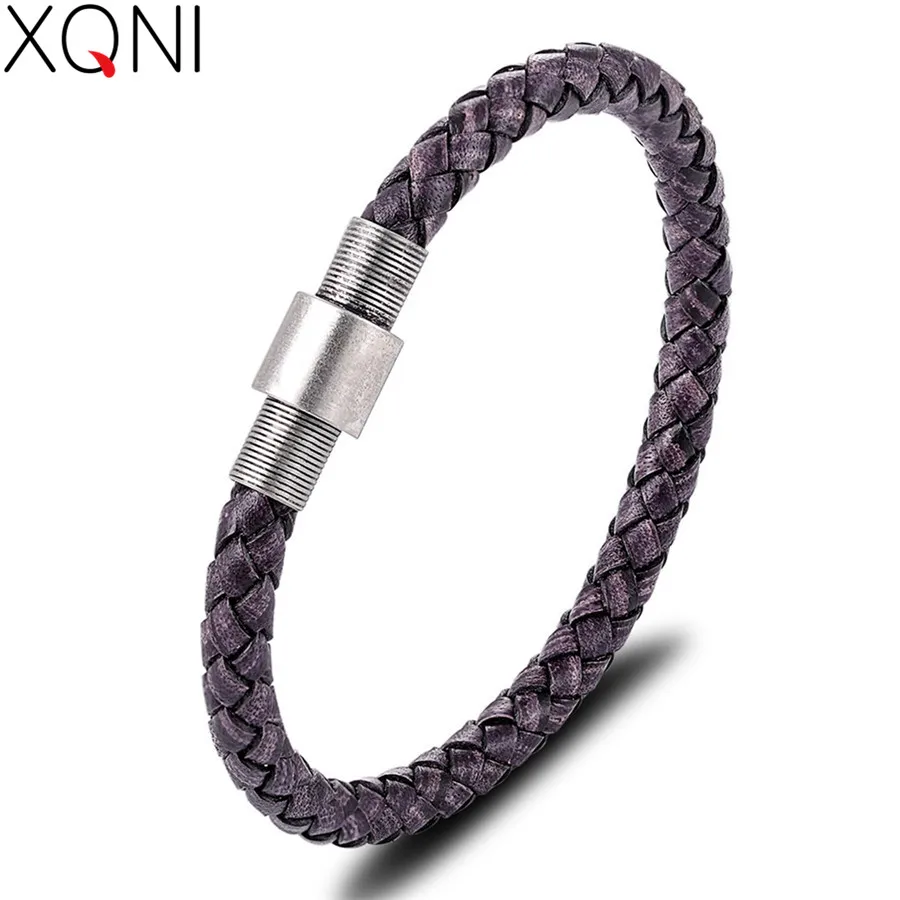 XQNI New Style Black/Red/Dark Yellow/Gray/Brown Stainless Steel Buckle Men's Leather Bracelet Valentine's Day Commemorative Gift
XQNI New Style Black/Red/Dark Yellow/Gray/Brown Stainless Steel Buckle Men's Leather Bracelet Valentine's Day Commemorative Gift