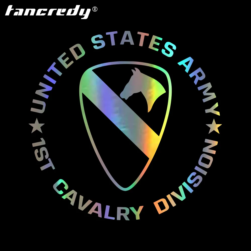 Tancredy 6*6inch/6*7.2inch Car Stickers United States Army 1ST Cavalry Division Veteran decals Wall Glass Decals car styling
Tancredy 6*6inch/6*7.2inch Car Stickers United States Army 1ST Cavalry Division Veteran decals Wall Glass Decals car styling