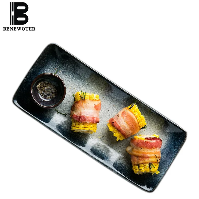 Japanese Style Ceramic Sushi Dish Creative Western Food Steak Dish Rectangle Dinner Plate Home Kitchen Tableware Dessert Plates
Japanese Style Ceramic Sushi Dish Creative Western Food Steak Dish Rectangle Dinner Plate Home Kitchen Tableware Dessert Plates